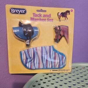 Breyer Blue and Multicolor Tack and Blanket Set